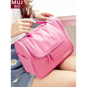 日本进口无印MUJ大容量大号化妆包网红手提洗漱包便携旅行化妆箱