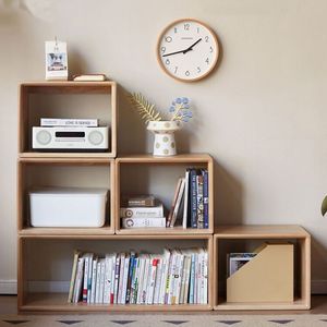 IKEA宜家简约实木格子柜自由组合书柜书架客厅隔断置物柜矮柜落地