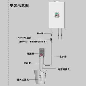 抽水泵增压家用补壁炉小型挂水泵加水上壁挂炉自吸泵燃气自动水泵