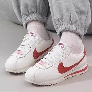 耐克NIKE CORTEZ SE阿甘情人节白红运动休闲跑步鞋男女FZ5167-133