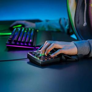 Razer雷蛇塔洛斯魔蝎专业版水银单手游戏模拟光轴键盘电竞背光