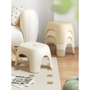 IKEA宜家小凳子家用塑料加厚客厅茶几板凳椅子可叠放茶几凳换鞋凳