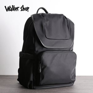 Walker Shop奥卡索品牌高档防水尼龙布双肩包男防盗出差旅行背包