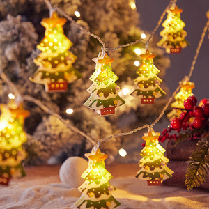 圣诞树led灯串圣诞节装饰品彩灯闪灯场景布置氛围串灯饰挂件挂饰