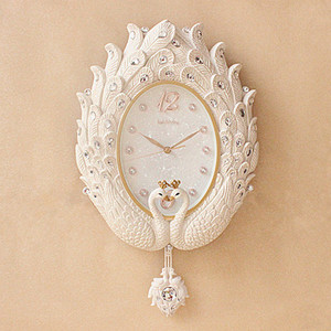 包邮海之星欧式挂钟客厅钟表创意时尚静音艺术简约时钟豪华挂表