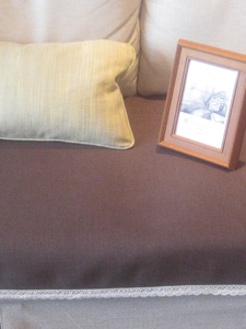 高档棉麻深咖啡色沙发垫四季沙发巾沙发垫 坐垫纯色 可定制