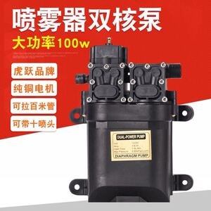12V伏农用电动喷雾器水泵隔膜微型高压自吸洗车水钻打药机泵配件
