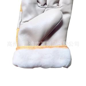 冬思迪暖款家私皮手套全绒里合防油头寒层皮保适冷地区使用