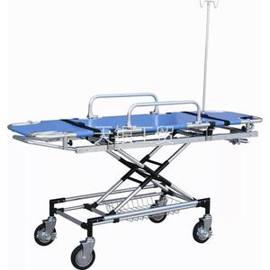 医用急救担架抢救手术推车头可抬 铝合金可分离折叠救护车担架床
