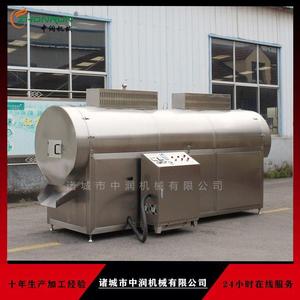 调料品姜粉香辛料花椒连续式炒制加工机器设备 大型电磁炒货机