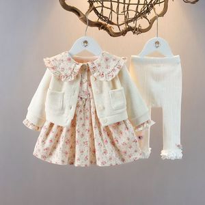 巴拉巴柆韩系婴儿童装女童套装春装1-3岁裙子韩版2小童衣服女宝宝