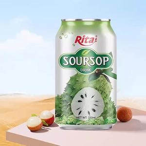 Rita丽塔进口果汁饮料刺果番荔枝红毛果释迦果330ml*6听 六听包邮