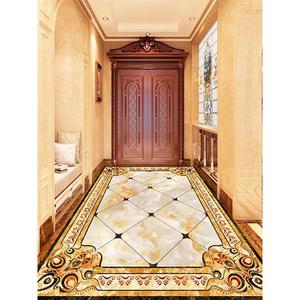 瓷砖地砖仿真地毯贴纸防水耐磨客厅欧式3立体装饰地面自粘地板贴
