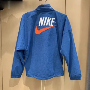 Nike耐克外套男女同款夏季梭织隐藏帽运动立领防风衣夹克DM5286