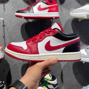 Air Jordan Low耐克男鞋女鞋AJ1 白红黑芝加哥篮球鞋 DC0774-160