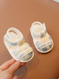 新品婴儿夏天鞋子6一12月学行鞋小月龄宝宝鞋4四个月婴幼儿凉鞋布
