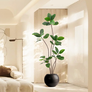 仿真大型橡树绿植客厅布置装饰盆栽室内假花沙发旁氛围感搭配组合