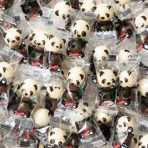 麦粒素麦丽素巧克力单独小包装散装黑巧熊猫网红喜糖儿童小零食