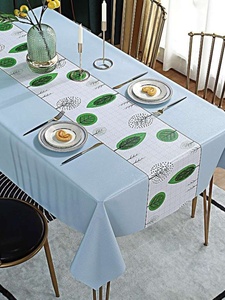 歺桌子上的桌布茶几台布小尺寸套卓防水布隔热餐桌垫耐烫防滑简约