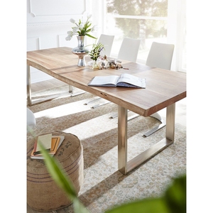 北欧实木会议桌长桌子现代简约loft办公桌简易长条形餐桌椅洽谈桌