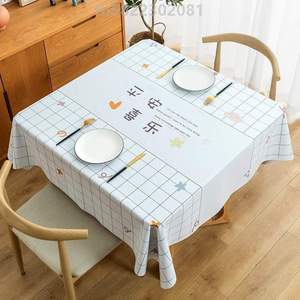_餐桌垫布桌子茶几餐桌桌面保护免洗正方形台布垫防油方桌布防水