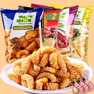 妙妙鱿鱼卷香脆片辣味马来西亚进口膨化休闲零食虾条虾片薯片