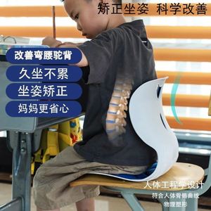 btk护腰坐垫矫正儿童体工程学椅子背上班办公室靠一体久神器成人