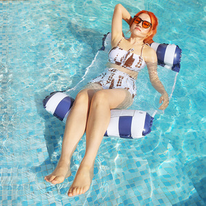 泳池浮床水上漂浮成人浮垫儿童游泳船乐园玩具充气躺椅游泳圈浮排