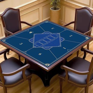 德州扑克高级桌垫棋牌室麻将桌不滑牌绒布桌布方形百家乐桌游台布