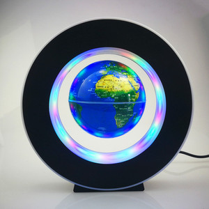 悬磁浮摆件磁悬浮地球仪O形圆形3寸发光LED摆件展示架直销热销工