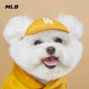 MLB官方宠物帽子NYLA棒球帽复古小LOGO鸭舌帽时尚PEC1