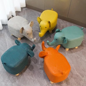 大象凳子儿童动物凳实木换鞋凳创意小凳子家用客厅卡通可爱矮凳