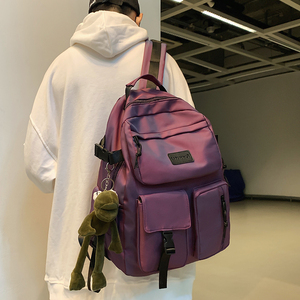 新款潮牌双肩包大容量包袋港风背包男高中生书包女大学生电脑包包