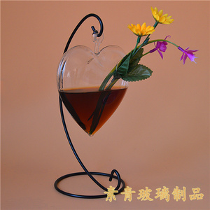 厂家直销 Domorer创意心形玻璃花瓶 微景观多肉植物水培花器
