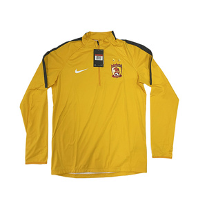 广州足球俱乐部官方球迷用品 耐克黄色鲨鱼皮长袖外套
