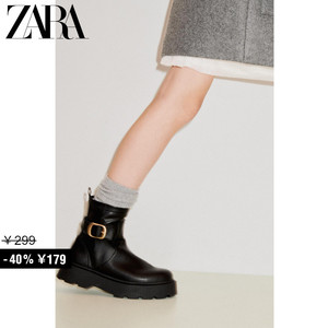 ZARA 特价精选 儿童鞋女童 带扣短靴 2101330 800