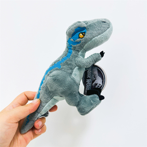 出口毛绒迅猛龙布鲁玩具环球儿童恐龙侏罗纪礼物幼儿园摆件收藏