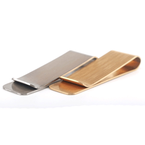 金属收纳夹子 黄铜/不锈钢精美便签夹 票据钱夹卡夹 数控拉丝工艺