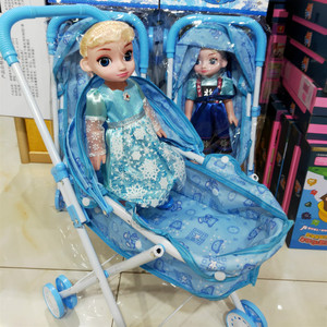 过家家玩具仿真娃娃小推车宝宝婴儿车大号洋娃娃女孩公主 3-4-5岁