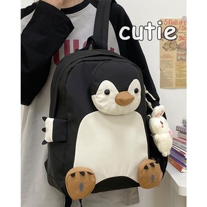 日本代购小学生背包个性可爱软萌小企鹅少女心卡通书包女双肩包潮