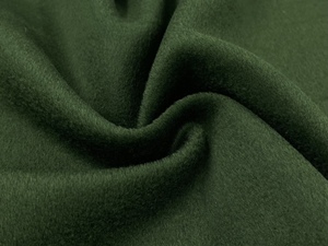 进口垂感光泽 深绿色山羊绒羊毛料毛呢布料秋冬大衣外套半裙面料