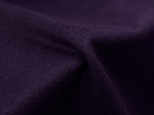 高端奢华 神秘深紫色光泽水波纹羊绒羊毛料面料秋冬大衣外套布料