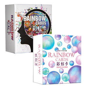 正版彩虹卡生命的色彩心理能量卡牌新版简体中英文休闲聚会游戏牌