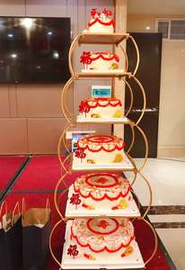 欧式创意新款多层蛋糕架子酒店婚庆婚礼生日寿宴蛋糕店拆装展示架
