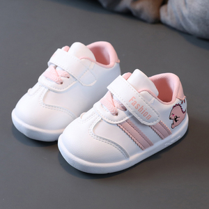 女宝宝春秋季鞋子春天一岁多两11个月6到12个月周岁婴儿学步鞋男8