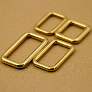 黄铜压铸无缝方扣口字扣方形扣手工皮具箱包精铸拎环配件箱包配件