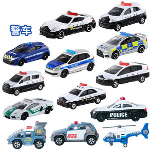 日本多美卡TOMICA玩具车合金小车 日产丰田警车巡逻警察摩托车110