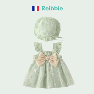 法国Reibbie女童无袖连衣裙夏季女宝宝小雏菊汉服裙子婴儿公主裙