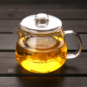 高硼硅耐热玻璃茶具套装三件式花茶壶带过滤花草功夫茶具小企鹅壶