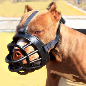 狗狗嘴套可调节防咬硅胶中大型犬罗纳威卡斯罗狗口罩训犬宠物用品